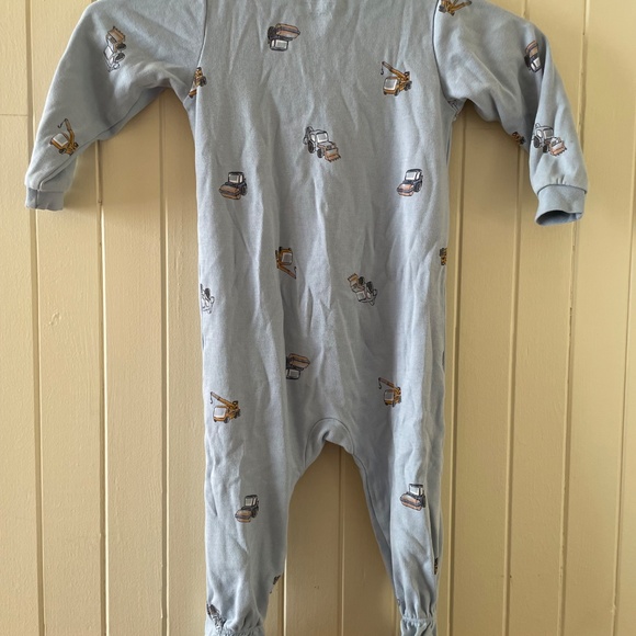 Pekkle 18M - Cotton footed PJ with construction trucks - VGUC - Picture 3 of 4